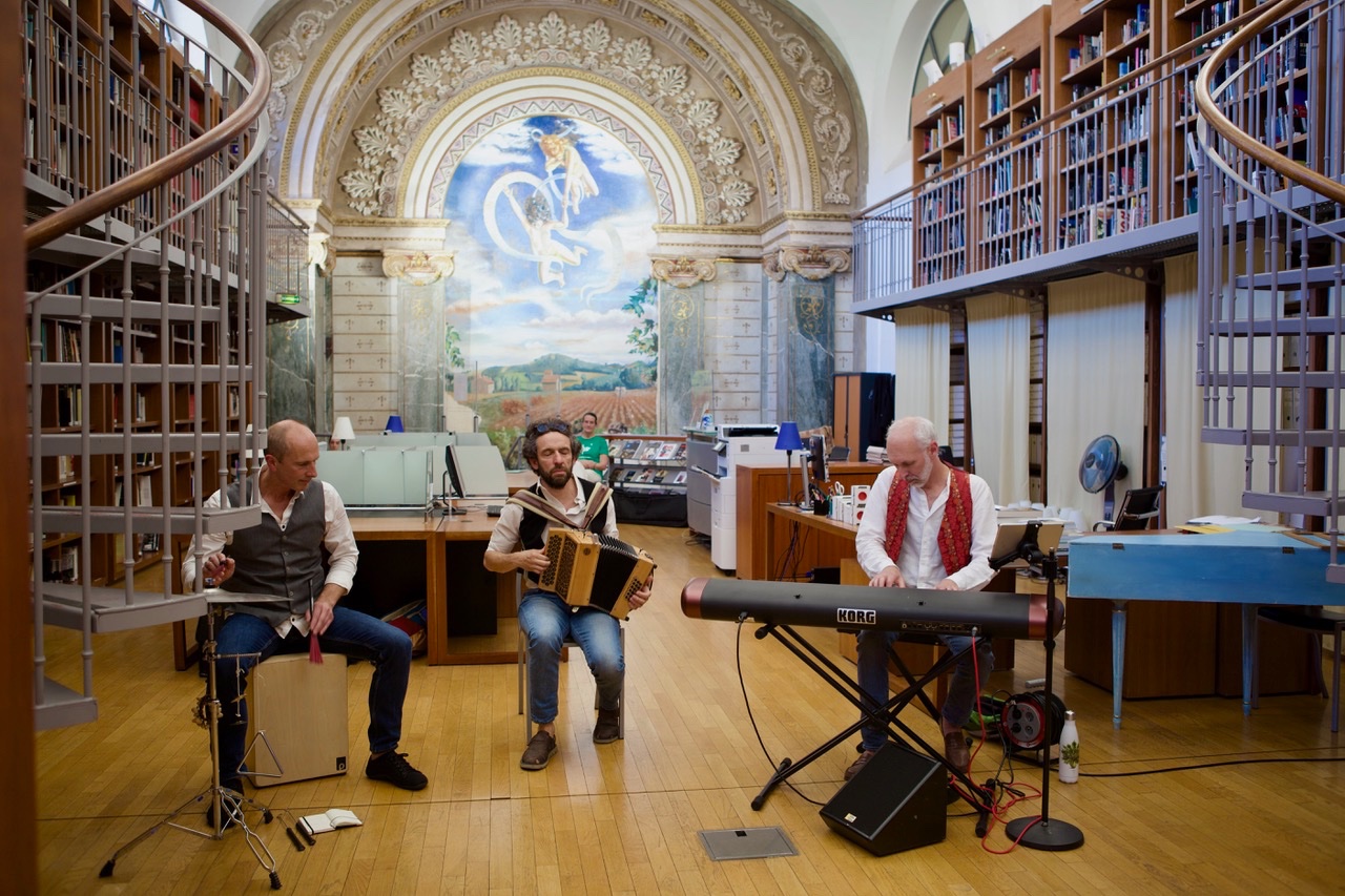 piatone, concert passe ton bach Piatone, trois musiciens en concert